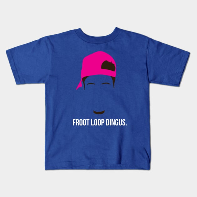 Froot Loop Dingus Kids T-Shirt by kingsrock